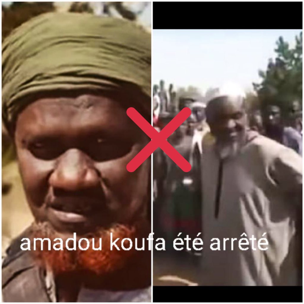 223_Mali1's tweet photo. Mali 🇲🇱 Intox: plusieurs abonnés dans ma boîte de réception me demandent si l’émir de la Katiba de #Macina est arrêté par l’armée malienne ? 1-Aucune source officielle ou officieuse n’a parler de son arrestation. 2- la vidéo à laquelle ils font allusion est ancienne. https://t.co/h7ZTQX5PHG