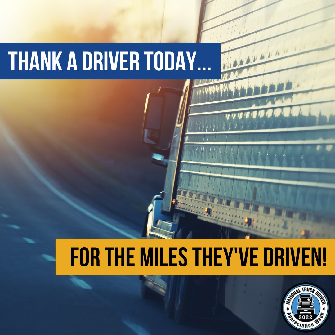 SwiftTransport's tweet image. Thank a Driver for all the miles they&apos;ve driven including in traffic, inclement weather, and other hazards!

Did you know? Swift Company Drivers and Owner Operators have collectively driven nearly 370 MILLION miles so far this year! #SwiftDAW #ThankATrucker #NTDAW2022 #Trucker