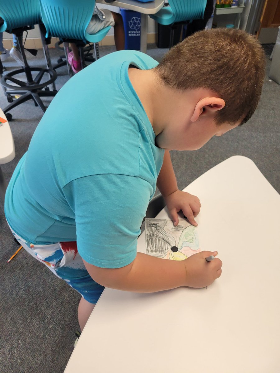 What can you do with a single black dot? Today we made our mark! Happy International Dot Day!!! #DotDay2022 <a href="/WBSDHuskies/">Roosevelt</a> <a href="/peterhreynolds/">Peter H. Reynolds</a>