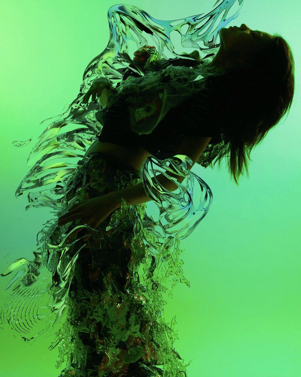 flexdith's tweet photo. Collaboration project with Fashion Designer Xi Jia from @parsonsdesign @Parsons_Fashion 3D renderings intertwine with 3D laser cut garment. Inspired by our alter ego. 
⚡️
#ArtistOnTwitter #fashion #fashiontech #3dart #graphicdesign #fashiondesign #artwork #art https://t.co/zJhDnH9Qk3