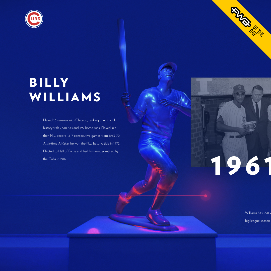 Our latest project with the <a href="/Cubs/">Chicago Cubs</a> wins <a href="/fwa/">FWA 🏅</a> Site of the Day award! The site supported the launch of Chicago Cubs' Statue Row and showcased the storied legacies of each player through a virtual recreation of the physical space. 

cubsstatues.com

#webdesign #design