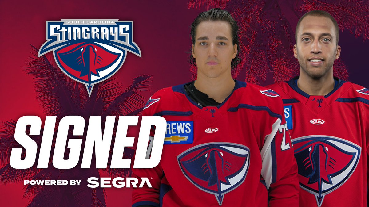 SCStingrays's tweet photo. SIGNED ✍️

The South Carolina Stingrays have signed defensemen Chaz Reddekopp and Evan Wardley for the 2022-23 season. Let’s go Rays! 👊

Read the full release ➡️ https://t.co/T4qzzrdEr3

@chazreddekopp | @e_wardley https://t.co/O2wt3ZRflg