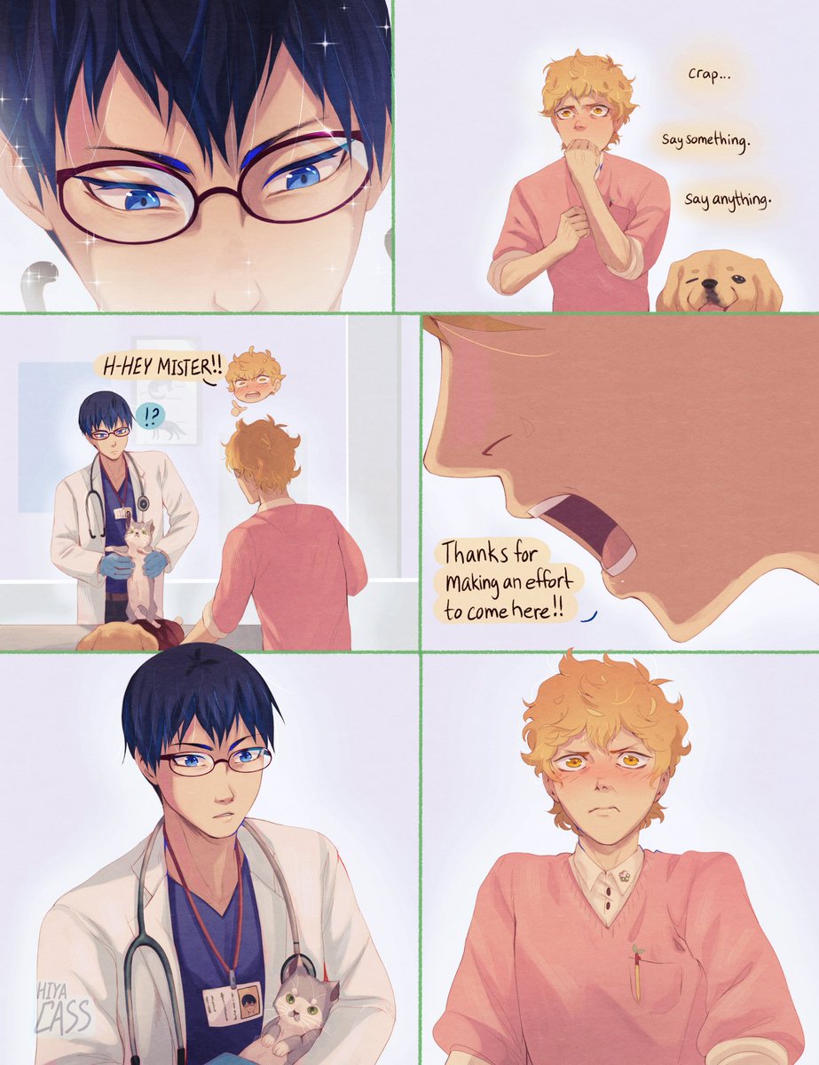 Kagehina veterinarian/pet-groomer AU🐈
#haikyuu 