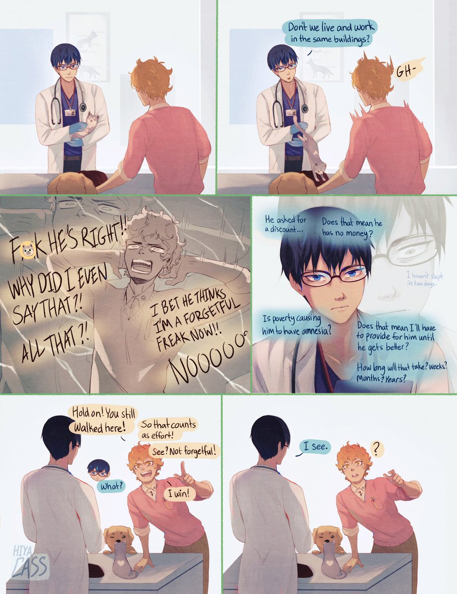 Kagehina veterinarian/pet-groomer AU🐈
#haikyuu 