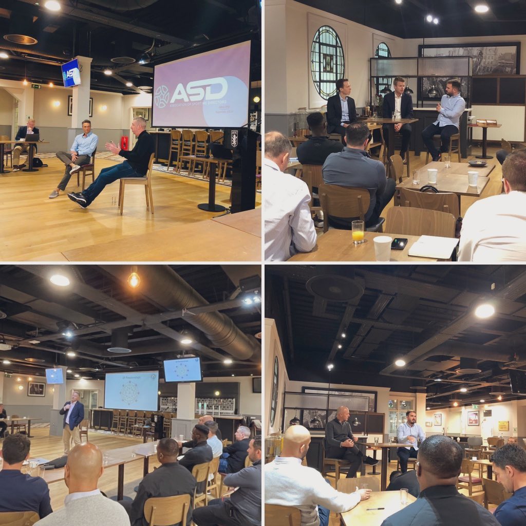 Knowledge exchange @ Villa Park with John Thorrington (Los Angeles Football Club), Ed Sulley (Hudl), Chris Gibson (MBE), Matt Jordan (Trivela Group), Johan Lange and Frederik Leth (Aston Villa)