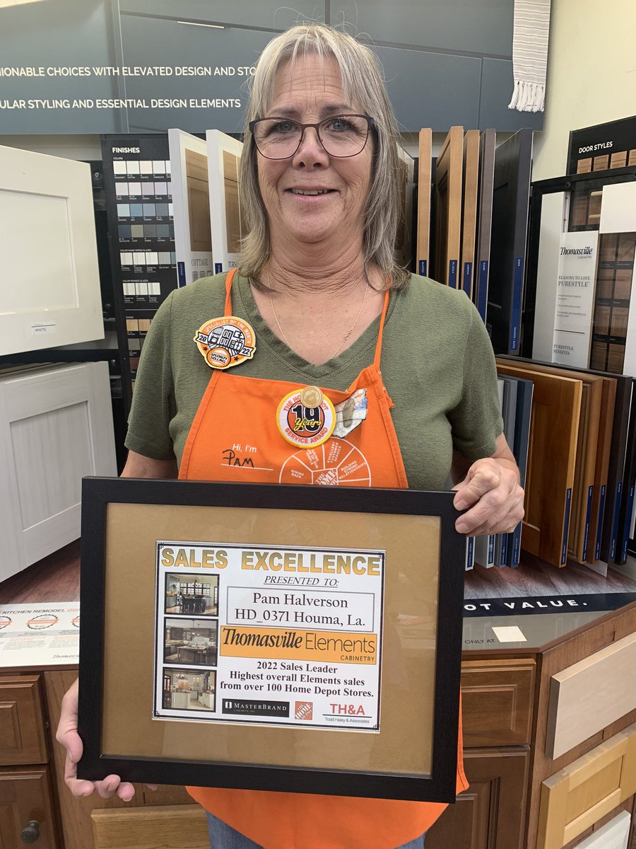 Cornelius Antoine (@corneliusantoi1) on Twitter photo Store 0371 Houma,La. “Pam” highest overall Thomasville Elements sales from over 100 Home Depot Stores <a href="/DawayneGatesTHD/">Dawayne Gates</a> <a href="/ChrisDurand_HD/">Chris Durand</a> Store 0371 Houma,La. “Pam” highest overall Thomasville Elements sales from over 100 Home Depot Stores <a href="/DawayneGatesTHD/">Dawayne Gates</a> <a href="/ChrisDurand_HD/">Chris Durand</a>
