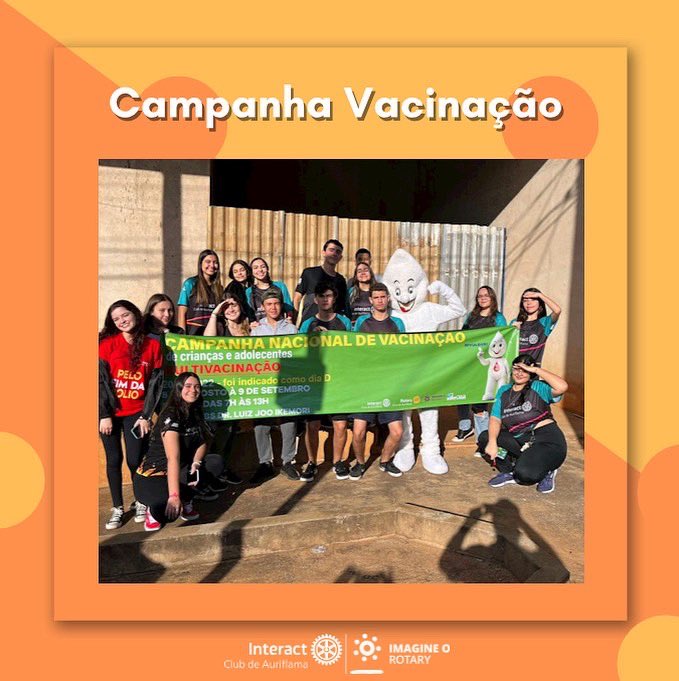 interactauri's tweet image. No dia 20/08,nós do interact,em colaboração com o rotary visitamos os postos de saúde da cidade propagando a campanha de vacinação,ainda contamos com a ilustre presença do nosso companheiro Zé gotinha,o projeto foi um sucesso e é de enorme gratificação espalhar o bem!💚💜🔅
