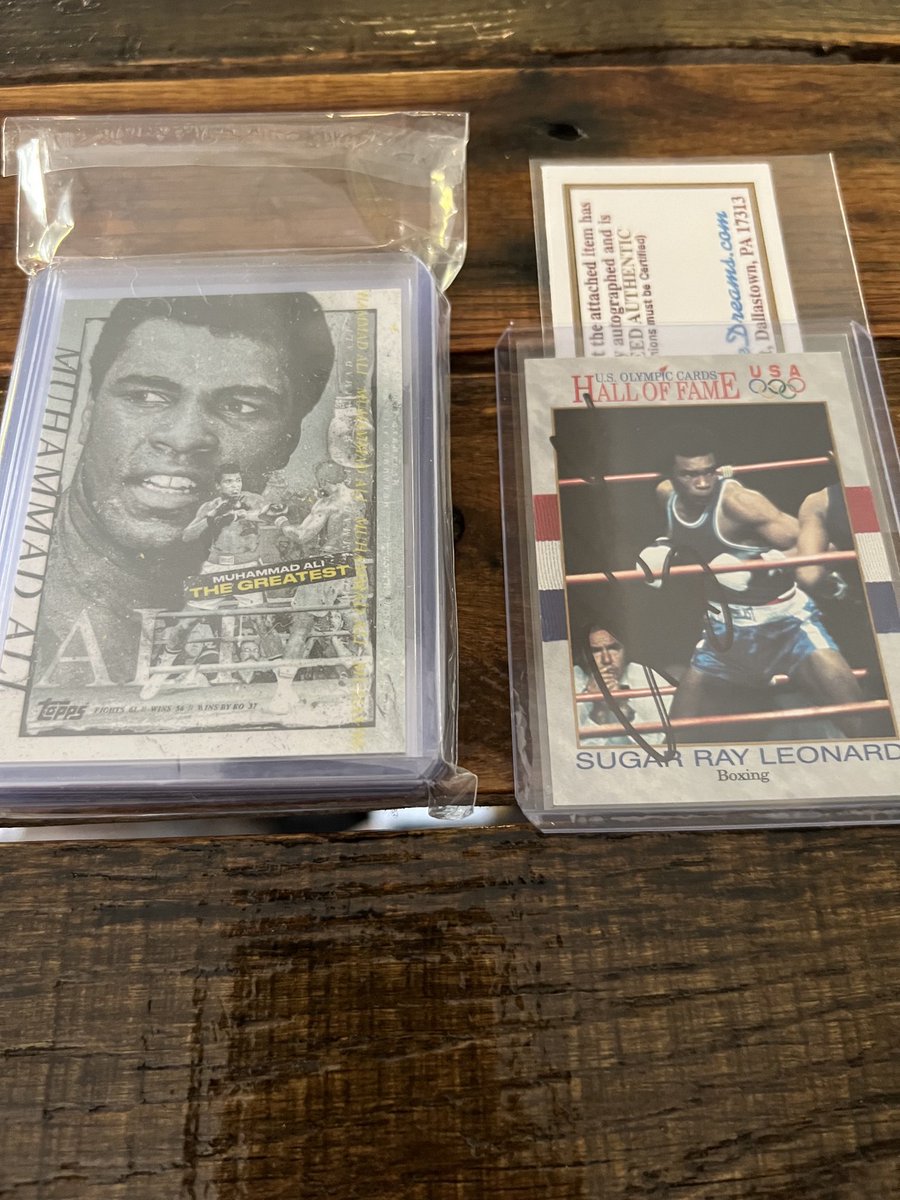 New to the collection!!!! Both 🔥🔥🔥🔥🔥 and got a great deal!! #Boxing #BoxingCards 🥊🥊🥊🥊🥊
