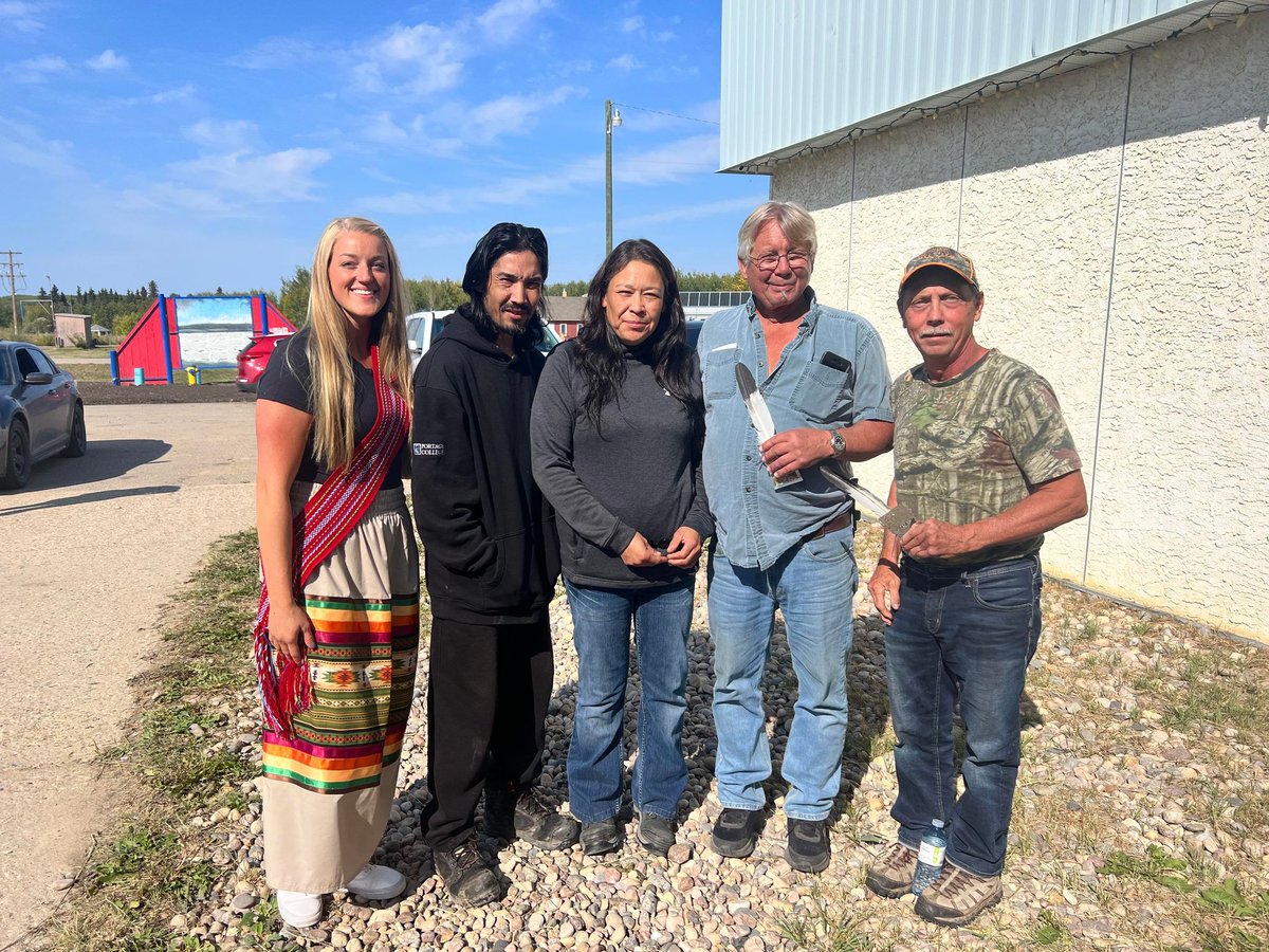 PortagePres's tweet photo. Well done Cold Lake First Nation students on your completion of a greenhouse and gazebo during the Construction and Trades Readiness program @portagecollege. Thank you @Cenovus for partnering with us on your Indigenous Housing Initiative. It’s been so rewarding for all of us. https://t.co/yMWlANXa48