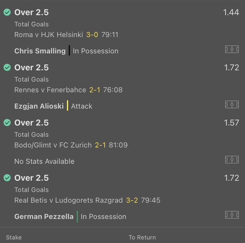 Goals Galore on Twitter "Another winner 🍀🙏🏆 2 out 2 tonight hope some