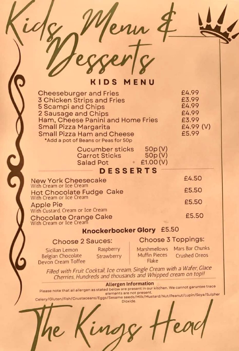 KingsHeadGC's tweet photo. NEW MENU

Summer is leaving us, come &amp; relax in our warm friendly environment with a delicious meal from our Autumn menu. 

Main Menu Serving
Thursday-Friday 4pm - 9pm
Saturday 12pm - 9pm

Exclusively Roasts on Sundays 1pm-5pm https://t.co/rDw84J2Gx1