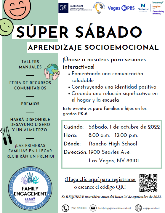 CCSDFamily's tweet photo. 📢 K-6 families, join us for SUPER SATURDAY! Come participate in fun sessions all about social emotional learning.
🌟 Interactive workshops
🌟 Community resources
🌟 Free lunch
🌟 Prizes and raffles
Registration is required. REGISTER HERE > https://t.co/uwxuxT4wwn
#SELSummit https://t.co/ermsNlAmCM