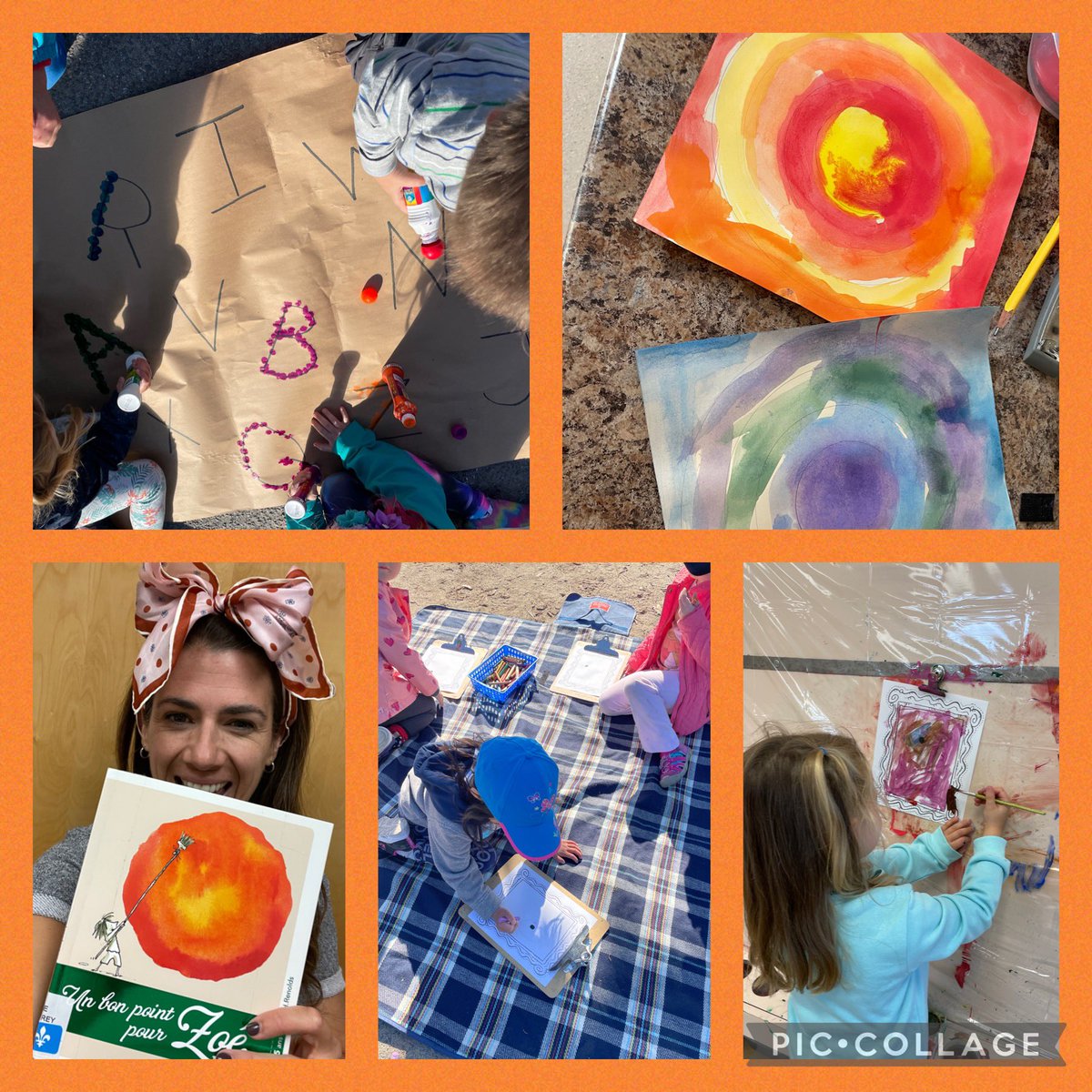 All <a href="/ALorneCassidy/">A Lorne Cassidy</a> Kinders made their mark today for #DotDay 🟠🎨 “Un bon point” pour tous aujourd’hui en maternelle! Check out their risk-taking and creativity in their works of art. (The fun will continue with a dot-themed “vendredi STIM”/STEM challenge tomorrow - Stay tuned!)