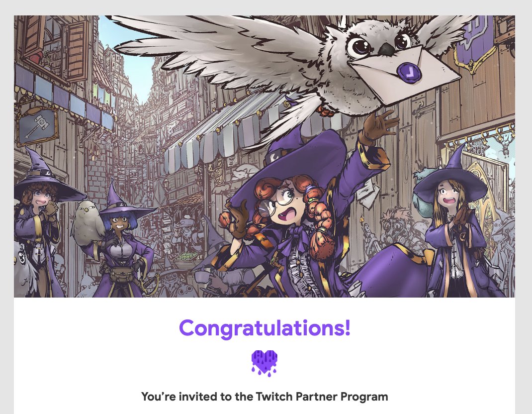 s0phttv's tweet photo. After about 9 weeks of waiting... We made it friends! I am a Twitch Partner!!!! https://t.co/FuAV8OmLpu