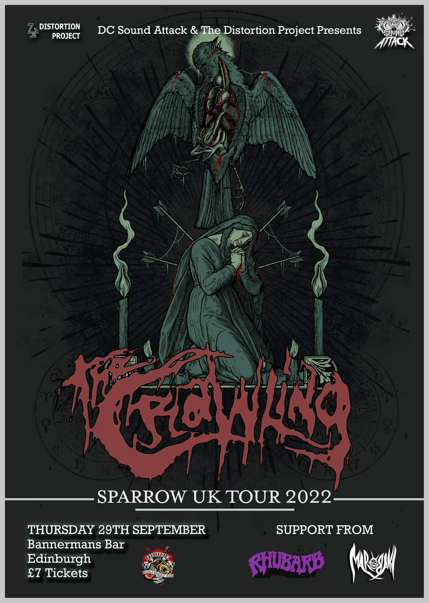 DC Sound Attack (@dc_soundattack) on Twitter photo ‼️ SUPPORTS CONFIRMED ‼️
<a href="/therhubarbband/">The Rhubarb</a> and Marobaki will support <a href="/TheCrawlingBand/">The Crawling</a> on Thursday 29th September at <a href="/BannermansBar/">Gigs</a>, Edinburgh.
✅️ fb.me/e/2Cix8fCQR ‼️ SUPPORTS CONFIRMED ‼️
<a href="/therhubarbband/">The Rhubarb</a> and Marobaki will support <a href="/TheCrawlingBand/">The Crawling</a> on Thursday 29th September at <a href="/BannermansBar/">Gigs</a>, Edinburgh.
✅️ fb.me/e/2Cix8fCQR
