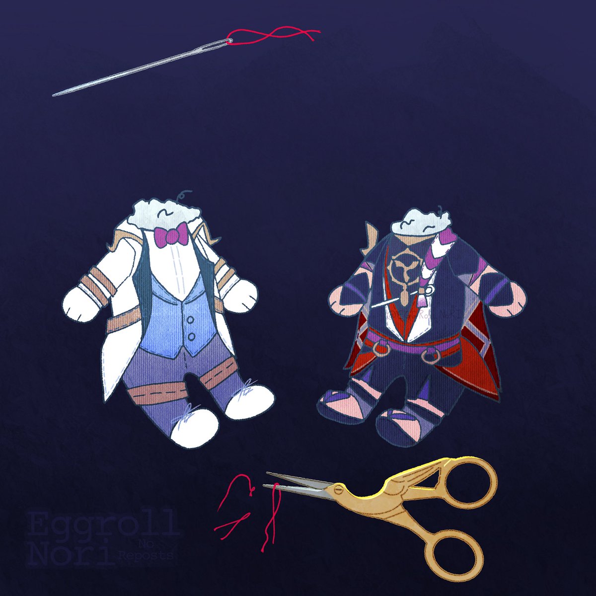 eggrollnori's tweet photo. Scrapped Dolls

I’ve been waiting for their in-game updates for so long, but now that it’s approaching, I already miss their “old” designs :(

#dottore #scaramouche #dottoscara #scarattore https://t.co/EprGGo1wo9