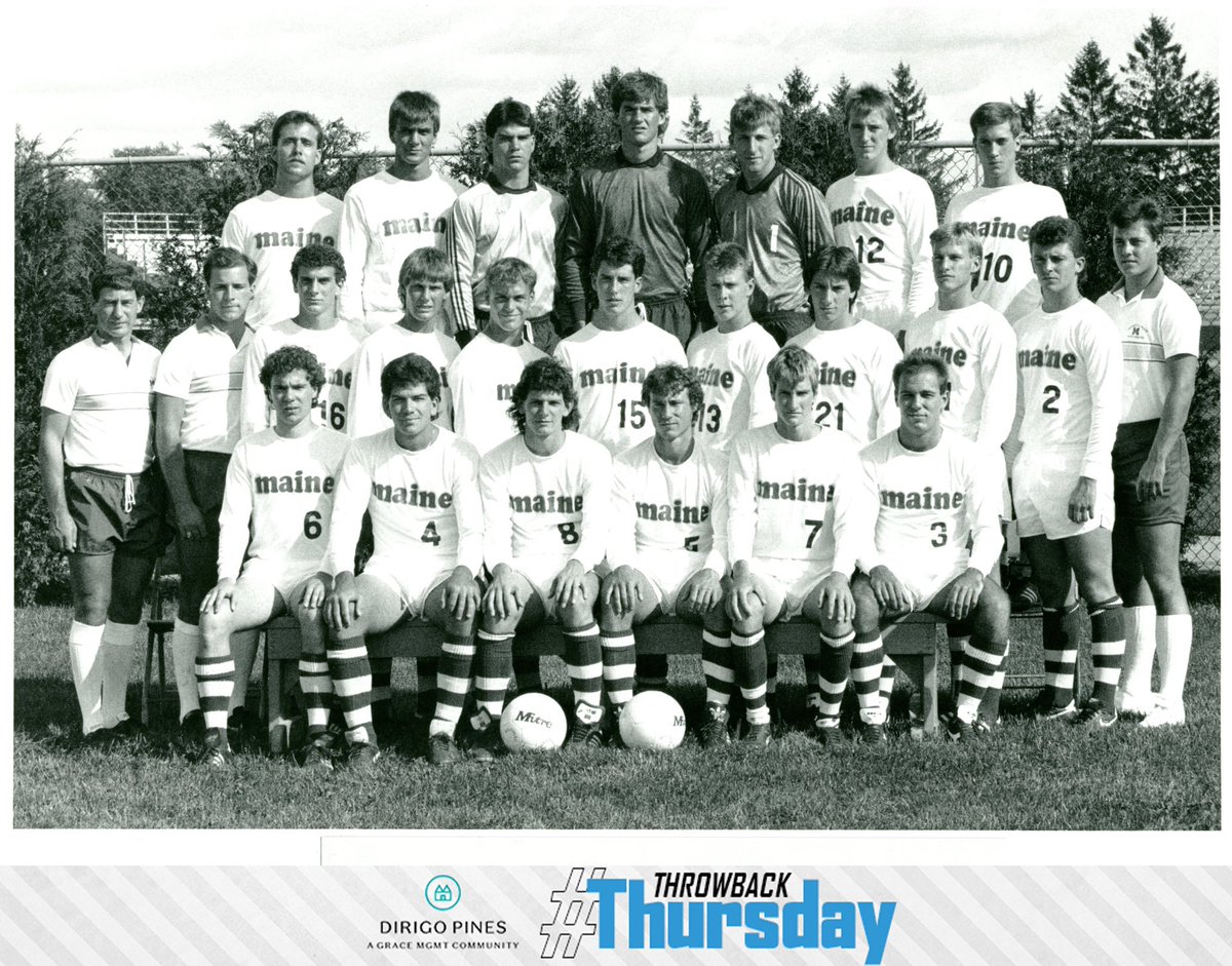 #TBT the 1986 Maine men's soccer team. You might recognize someone in the second row 🤘🏼 #BlackBearNation // @dirigo_pines