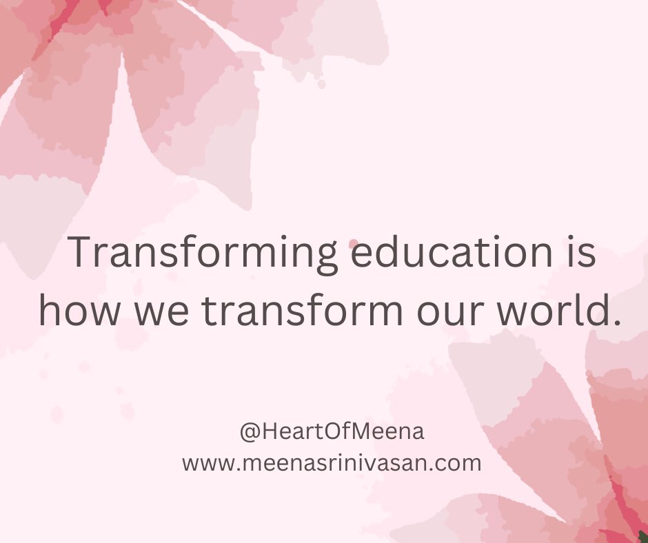 I have a new SM handle on Twitter and Instagram @HeartofMeena. Please connect with me there. I'm transitioning away from SELEveryDay and TeachBreathe.