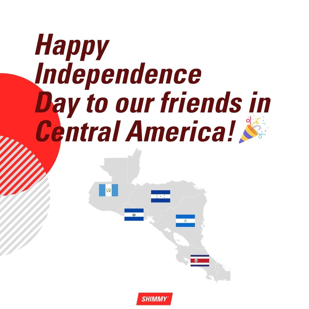 Wishing our friends in Costa Rica, Nicaragua, Honduras, El Salvador and Guatemala a Happy Independence Day! #everybodyshimmy #diadelaindependencia #edtech