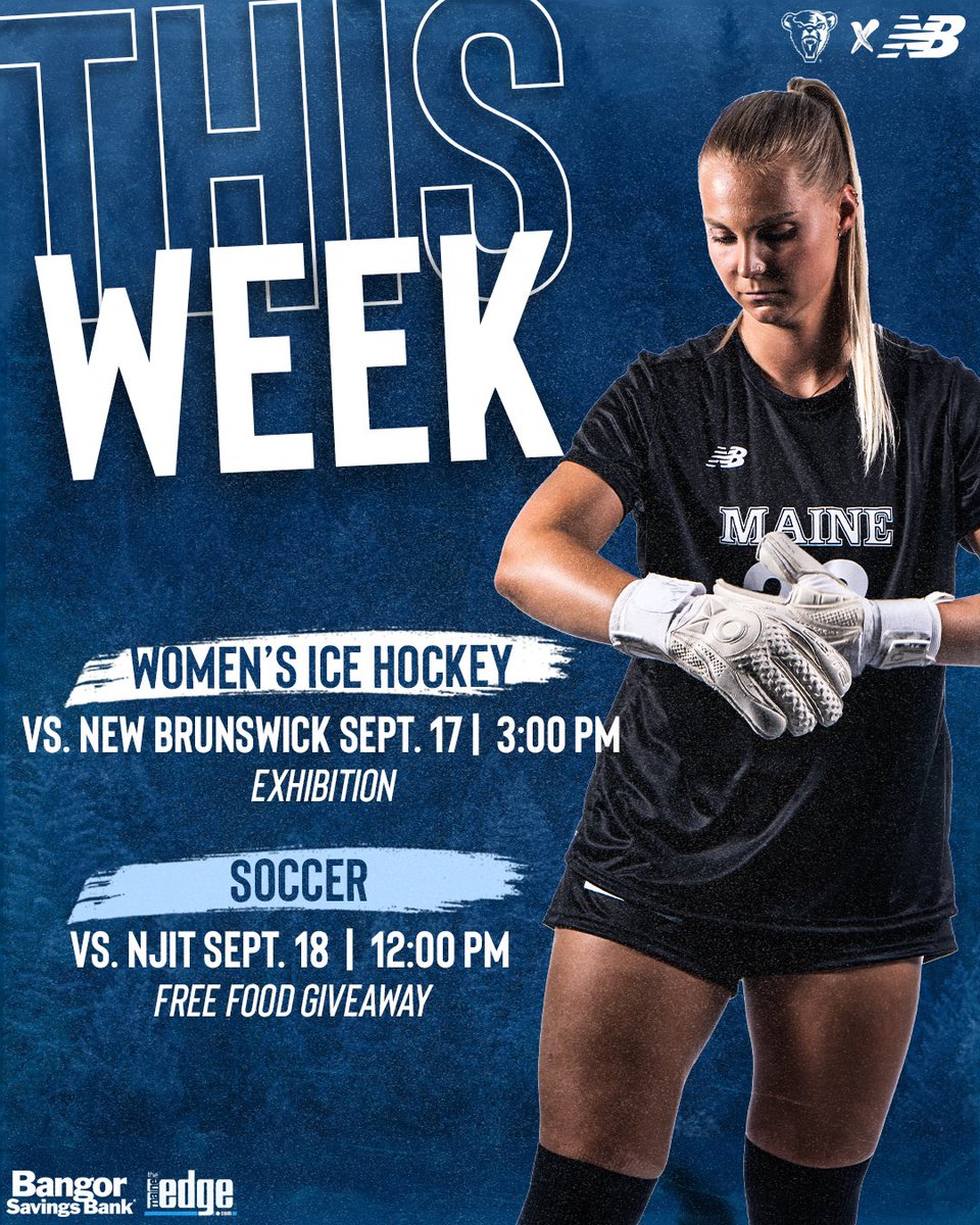 This Week in the Nation! HOCKEY SZN 🏒 Soccer on the Diamond ⚽️ #BlackBearNation \\ @TheMaineEdge