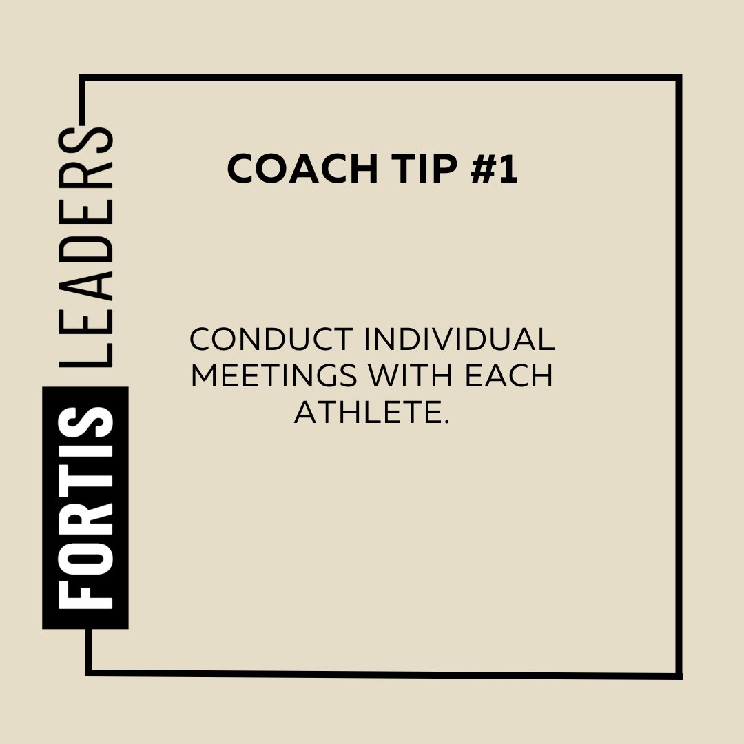As coaches, we can get overly concerned about tactics and strategy. How often are we checking in individually with our athletes? When we meet with our athletes we improve trust, find areas of confusion that need to be addressed, and spot problems before they fester too longer.