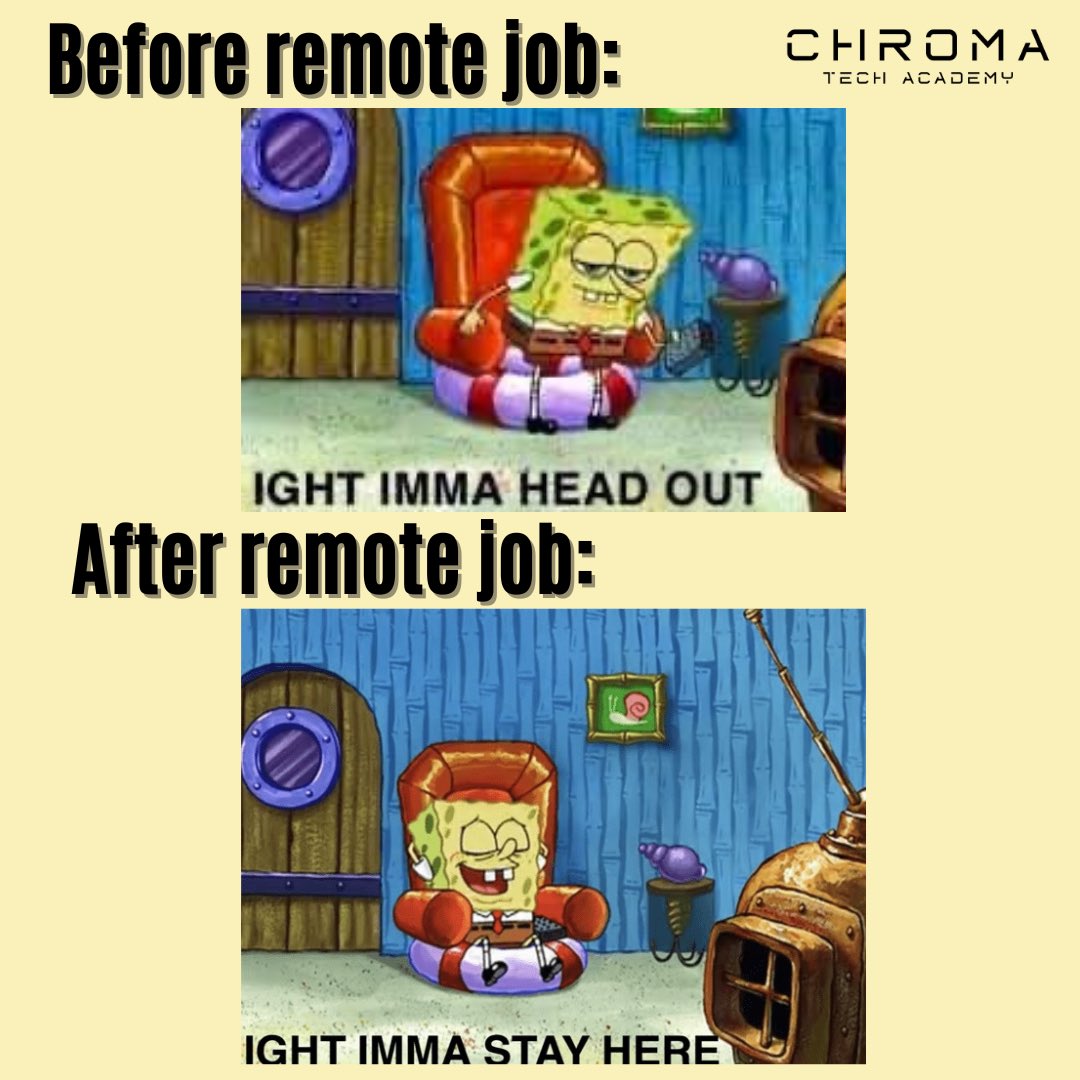 ChromaTechAcad's tweet photo. Raise your hand if the remote job life is the life for you 🙋‍♀️🙋‍♂️

#chromatechacademy #automationengineering #programming #softwaretesting #codingbootcamp #workfromhome #qa #qatester #coding #learntocode #softwaretestingtraining https://t.co/qm2M5ecGoh