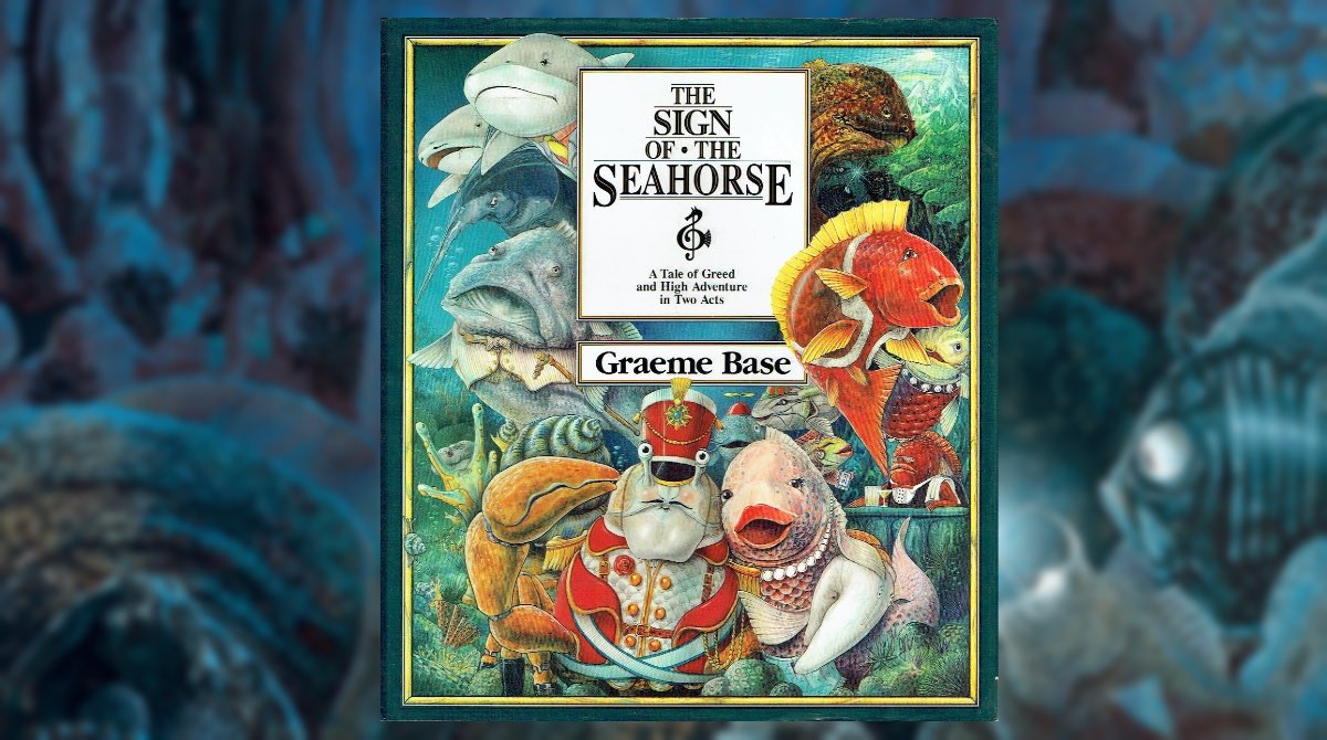 RabbitHoleKC's tweet photo. #ThrowbackThursday to September 15, 1992 when Graeme Base’s The Sign of the Seahorse was first published. Inspired by Base’s experience scuba diving, it was later made into a musical.
📘: The Sign of the Seahorse by Graeme Base (@abramskids )
#TBT #GraemeBase https://t.co/MKXWDuRnPN
