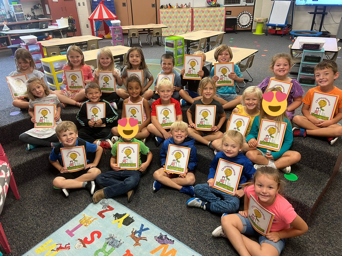 hartmankinder's tweet photo. We did an author study on Kevin Henkes this week. Everyone got to take home a copy of his book Chrysanthemum! They were so excited! We want to send a huge thank you to our Book Fairies for our first book of the year! https://t.co/p11I7GyGzx