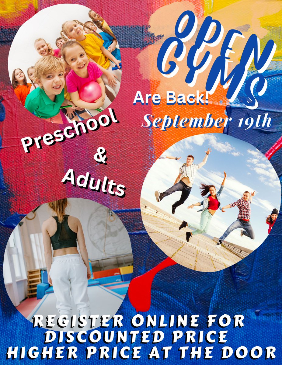 Gleasons_Gym's tweet photo. Open Gyms!! https://t.co/jjMOPRmH2O