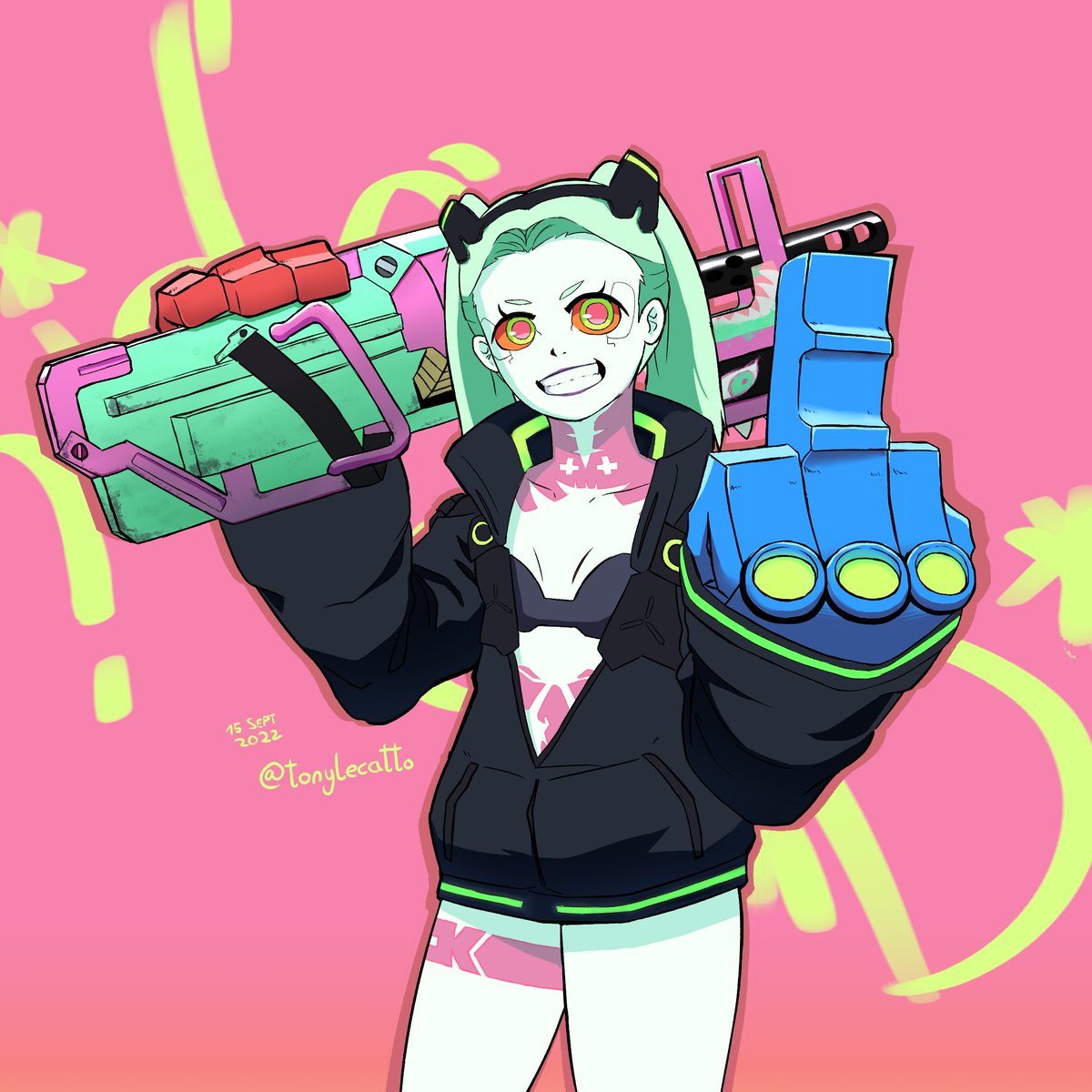 A ride or die kind of girl, that's Rebecca. #CyberpunkEdgerunners #Edgerunners #Studiotrigger #Netflix