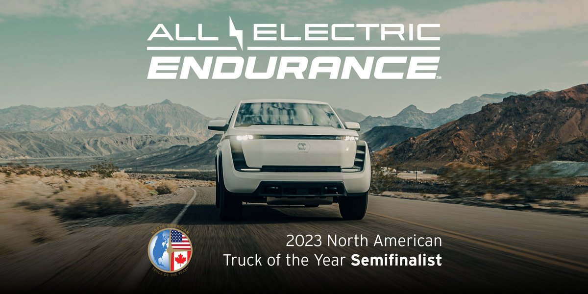 LordstownMotors's tweet photo. Our employees are celebrating the all-electric Endurance™ being named one of three 2023 North American Truck of the Year semifinalists during the Detroit Auto Show.

Thank you to the team whose dedication made the Endurance™ a reality for our future fleet customers!

#WorkForIt https://t.co/q57HdYbgq3