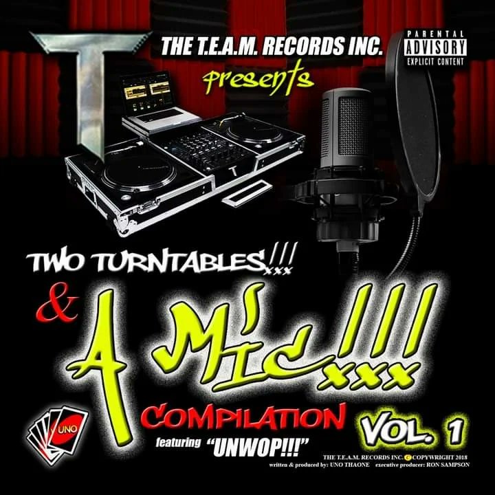 unothaone's tweet photo. "TWO TURNTABLES!!! &amp; A MIC!!!" COMPILATION VOL. 1 - Available Now @ https://t.co/rkIrknHICY - "The Spliff" - COMING SOON!!!!! https://t.co/P07oDeUUiW