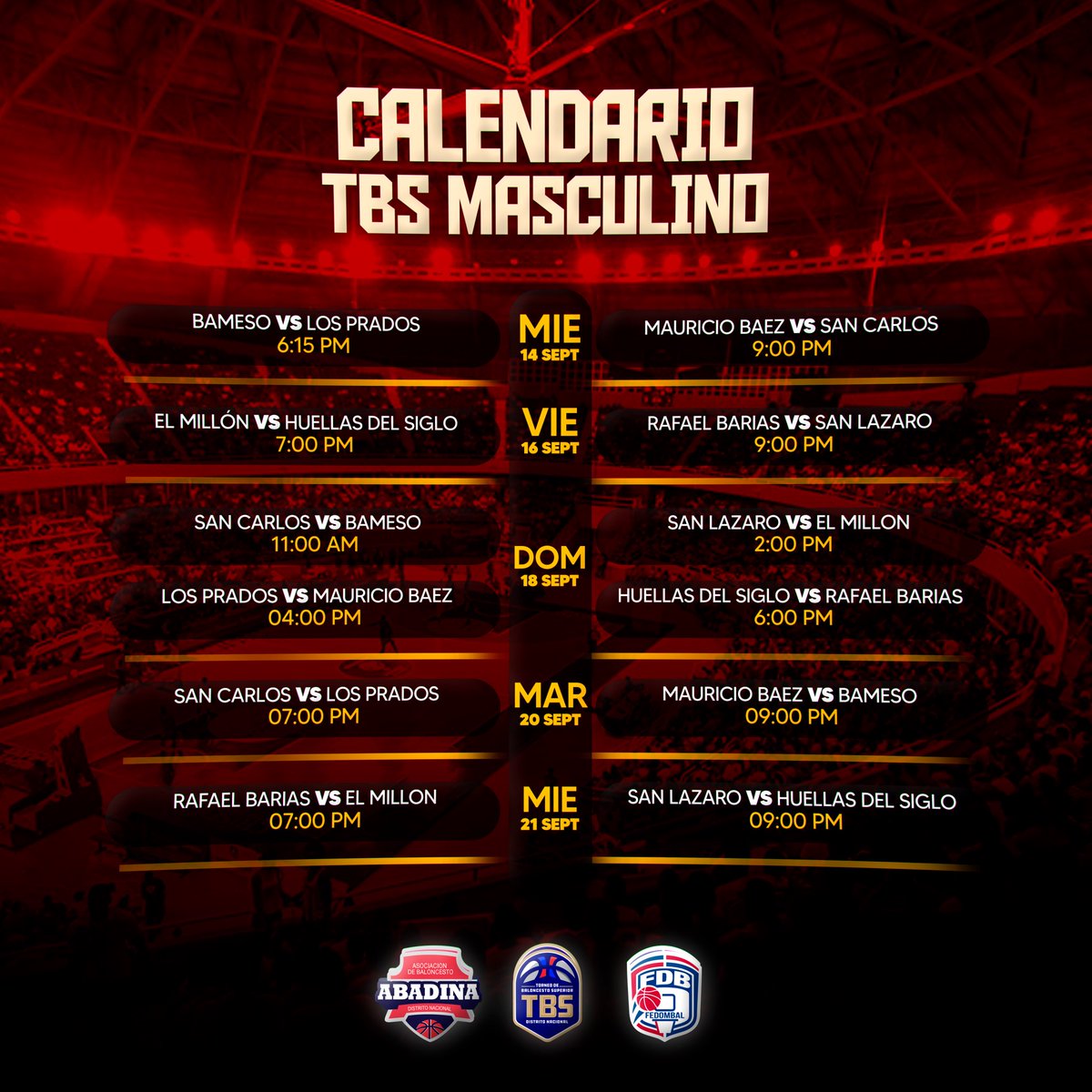 Torneo Baloncesto Superior del Distrito Nacional tweet media