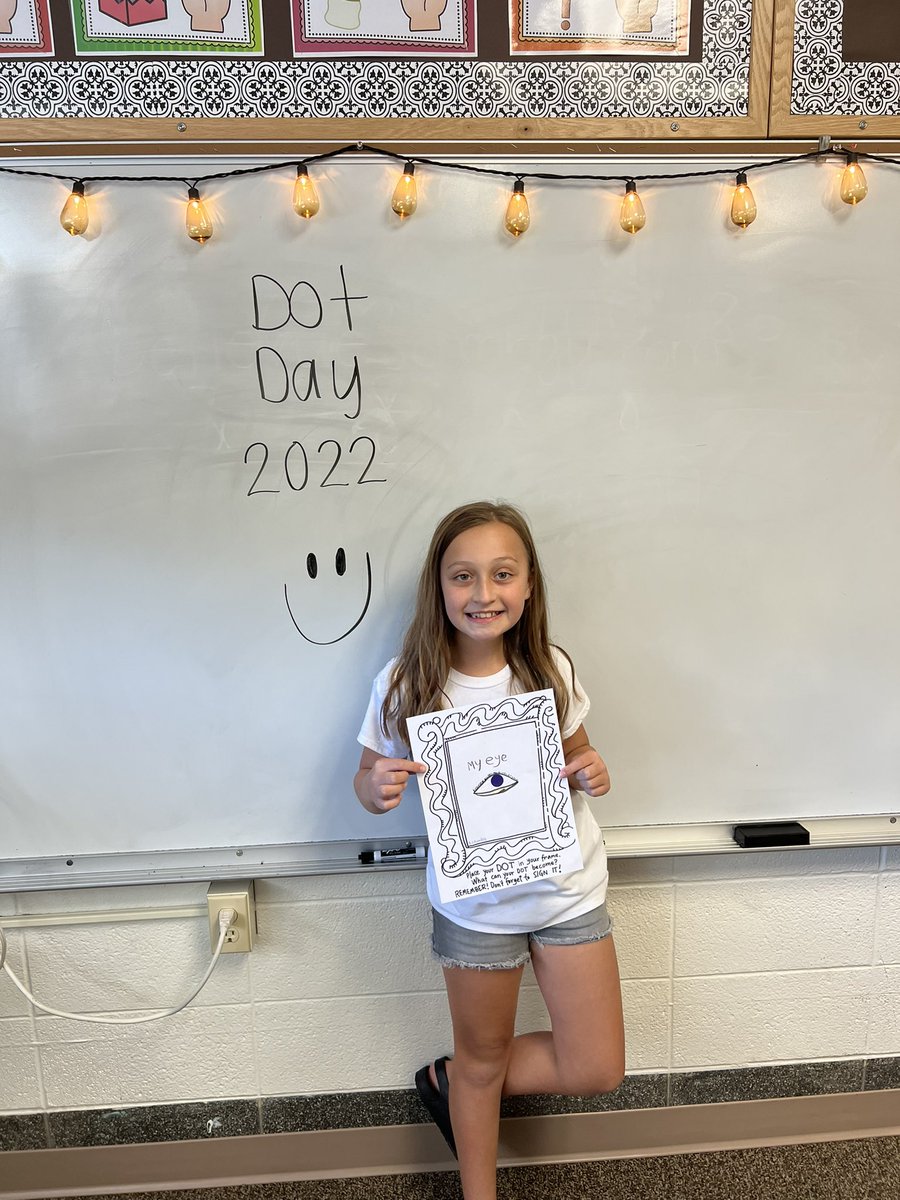 mallory_rengo's tweet photo. This afternoon Ss made their mark for #InternationalDotDay with literacy, art, and a collaborative STEM challenge using dot stickers! They even enjoyed some Dot candy, too! Perfect way to end the school week! #bctigers 🐯🔴 #Tigers4Stem @BirchcrestTiger @BellevueSchools #TeamBPS https://t.co/jROuxXyOTv