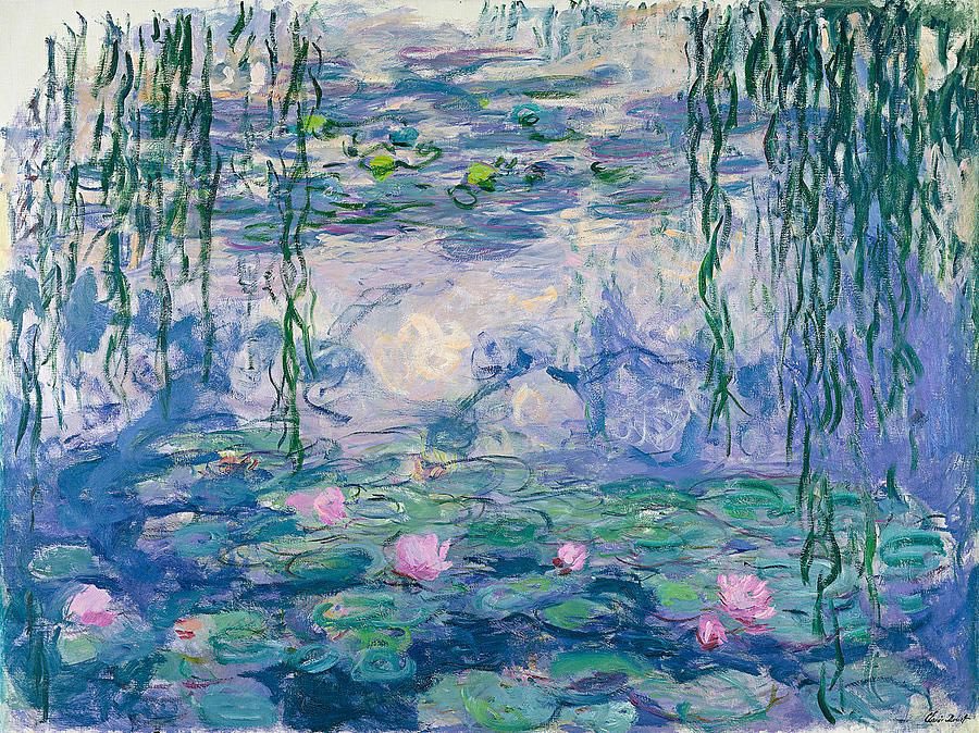 boruoj's tweet photo. زنابق الماء 
Water lilies , Monet 
وهي سلسلة من أواخر أعمال مونيه وتتكون من أكثر من ٢٥٠  تصور حديقة منزله في جيفرني✨🧡 https://t.co/lnpciOGyeS