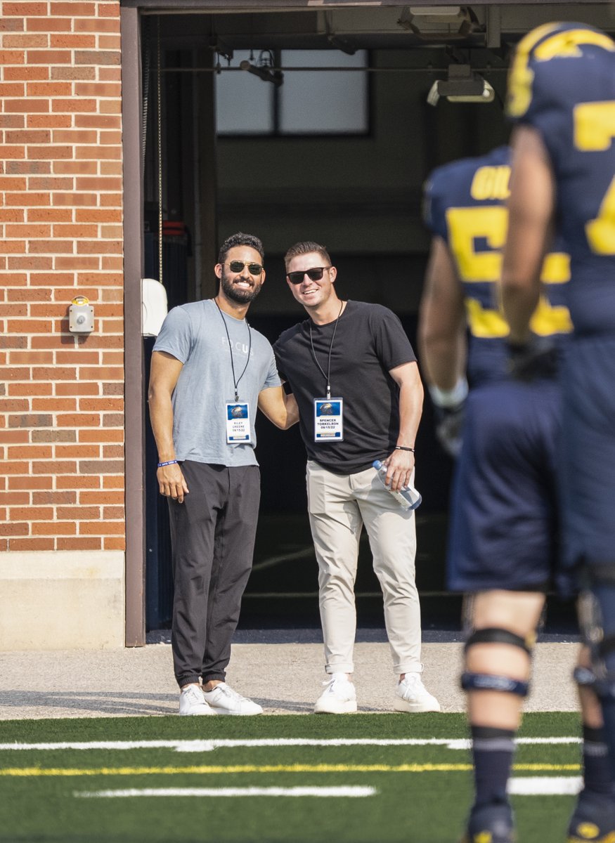 Spotted a couple of @tigers at practice today 👀 #GoBlue | @Greene21Riley @spennyt