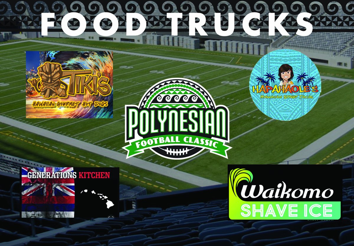 Let us take care of your dinner plans tomorrow! Kickoff for the last matchup of the 2022 Polynesian Classic is at 7pm at Liberty High School. Starting at 5pm, we will have four Polynesian food trucks in the parking lot near the south end zone. Come hungry! 🏈🍚🍤🍧