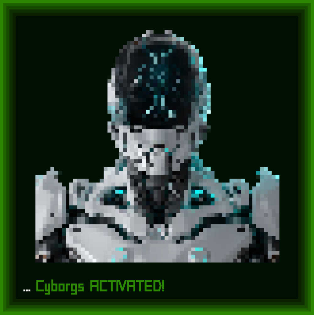 ArtStrA_'s tweet photo. We are excited to announce our partnership with @textlings!! With that being said, our Cyborgs and lore are being integrated into their Ethernal Games! 

To celebrate, we'll be giving away 1 OG and 20 WL spots to our holders and community members. OGs get 95% off of mint! 💚 https://t.co/E5C4N1HtVy
