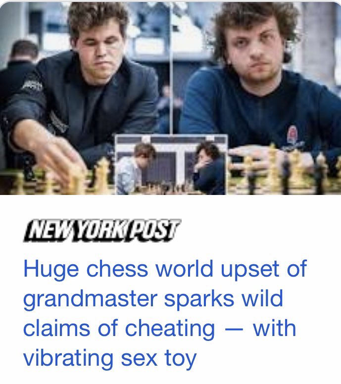 Huge chess world upset of grandmaster Magnus Carlsen sparks wild claims of  cheating — with vibrating sex toy