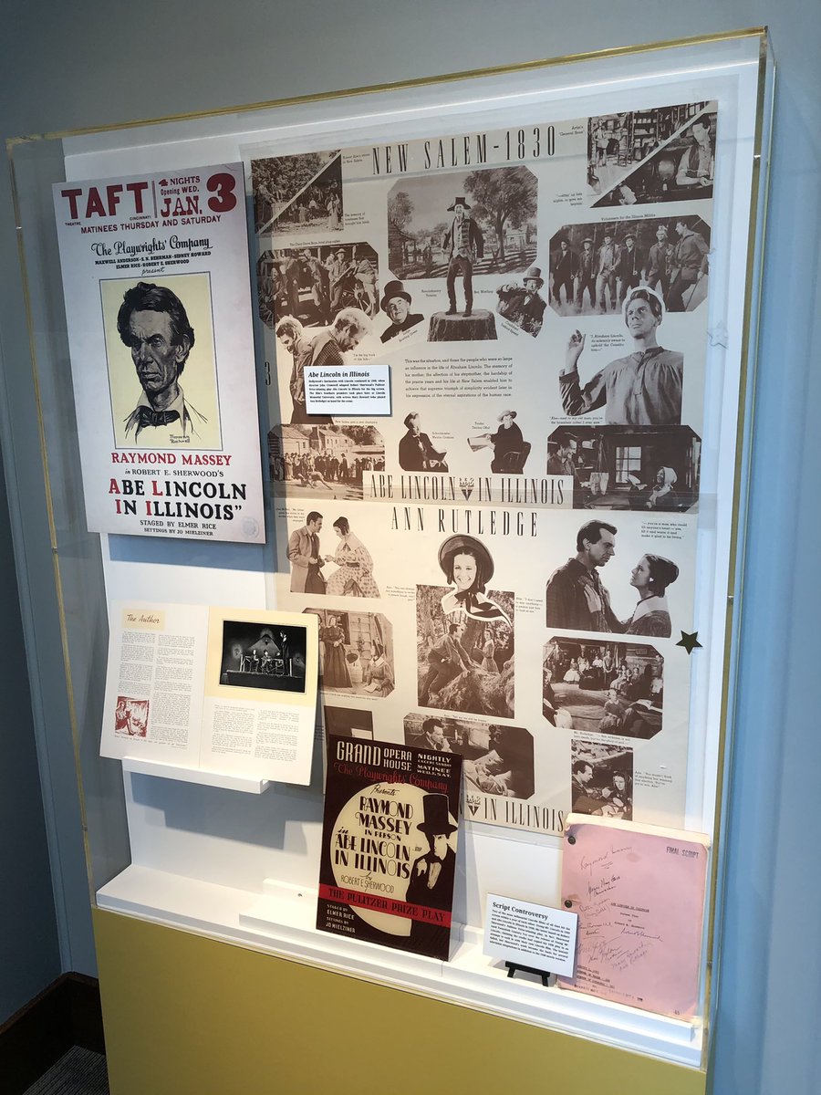 Raymond Massey starred in Robert Sherwood’s play Abe Lincoln in Illinois and the 1940 film adaptation.
See original promotional material and an autographed script in <a href="/the_allm/">Abraham Lincoln Library & Museum</a>’s upcoming exhibit Lincoln Remembered.