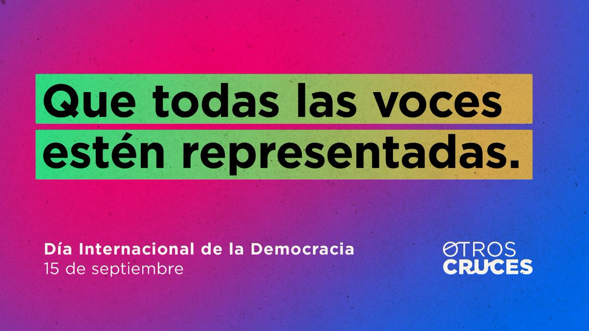 OtrosCruces's tweet photo. Hoy es el #DíaDeLaDemocracia.
🙌🏾 La democracia y lo religioso se relacionan, ya que las religiones afectan la forma de ver y llevar la vida de los creyentes.
🧡 Es necesario fomentar la pluralidad de ideas, opiniones y creencias para poder vivir en sociedades más justas. https://t.co/mwvAUC4ZmM