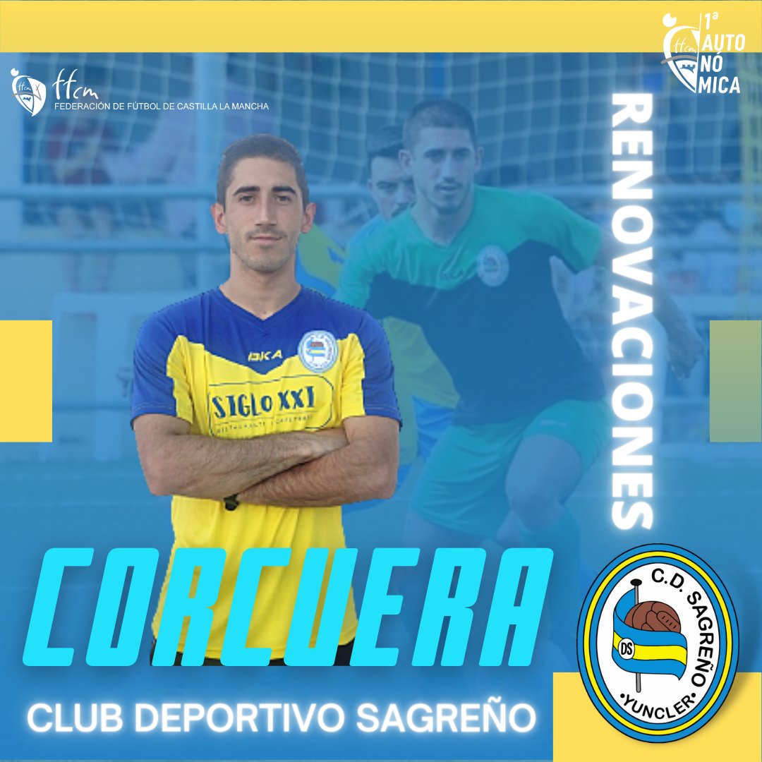 🚨RENOVACIÓN🚨
Presentamos la renovación de <a href="/Corcuera98/">Chorky</a>
Después de muchas dudas con las lesiones, ha vuelto al equipo como una moto!
Que tiemblen los jóvenes del equipo porque Sergio va en serio!
Muchas gracias por quedarte en la que es tu casa!
#Corcusequeda 💛💙