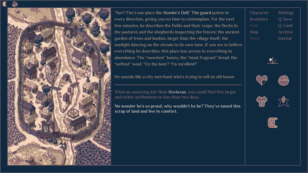 Yep, Roadwarden is the real deal. Some of the richest, most flavoursome world-building around.