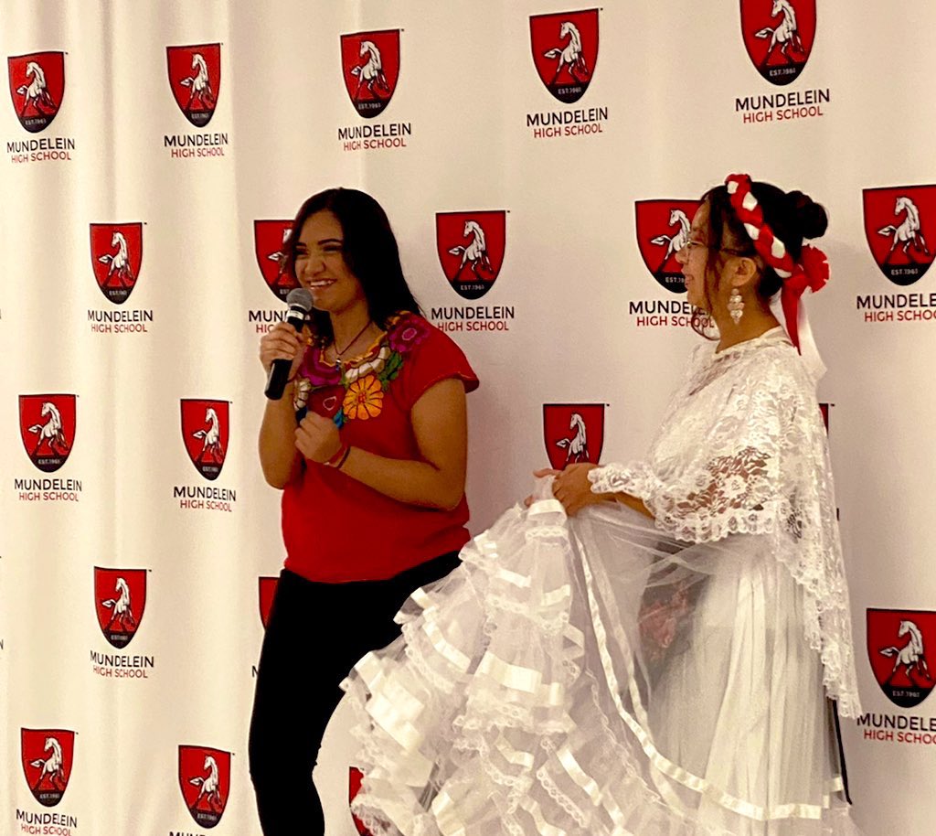 Dr. Alexandria Rios Taylor (@alexandria_rios) on Twitter photo Our student organization, Puertas, celebrated the beginning of Hispanic Heritage month with México’s national anthem and traditional folk dances. Our student body was moved with the pride and representation on display. <a href="/MundeleinFinest/">Mundelein High</a> Our student organization, Puertas, celebrated the beginning of Hispanic Heritage month with México’s national anthem and traditional folk dances. Our student body was moved with the pride and representation on display. <a href="/MundeleinFinest/">Mundelein High</a>