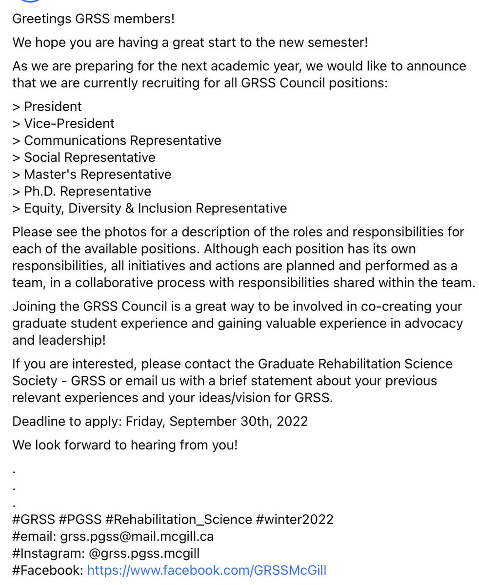 GrssPgss's tweet photo. Greetings, GRSS members!
We hope you are having a great start to the new semester!
As we prepare for the next academic year, we would like to announce that we are currently recruiting for ​all GRSS Council ​positions.
More details in the Photos… https://t.co/4E0Qbt3Wzz