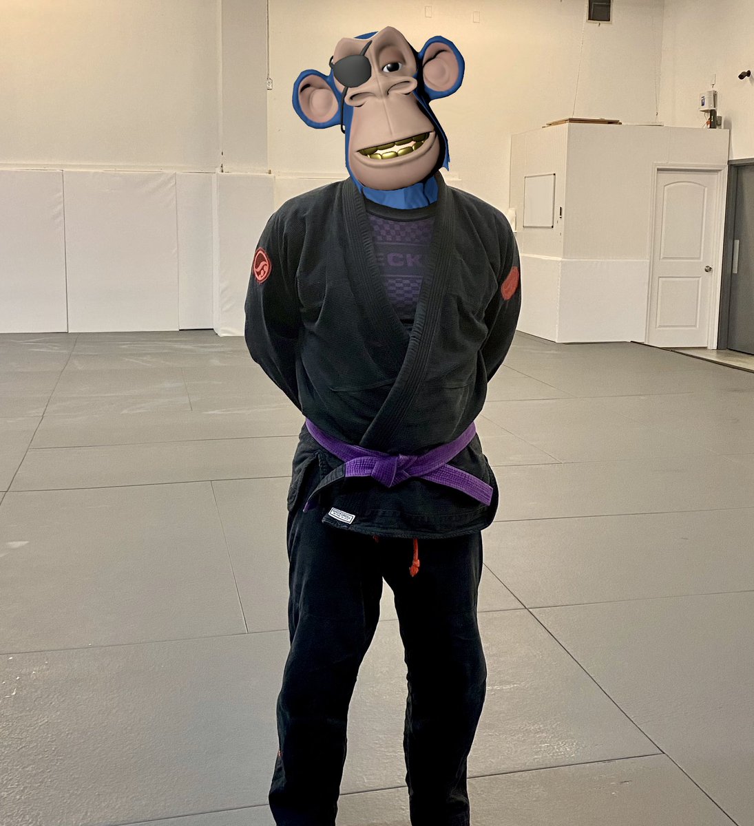 Move your body in whatever way is fun for you 🫂 for me it’s Jiu Jitsu 🥋

Any other <a href="/BoredApeYC/">Bored Ape Yacht Club 🍌</a> martial artists out there? 💜