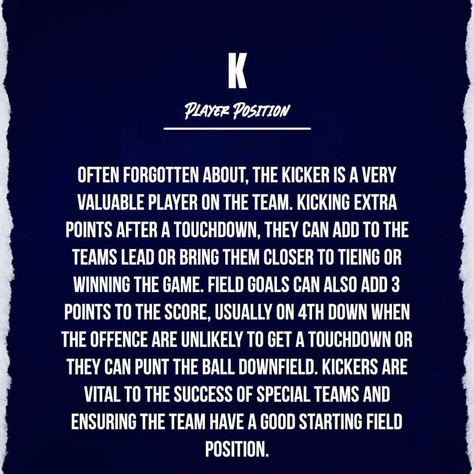hudfbl_'s tweet photo. New to American Football? Need to know the basics? 
We'll be going over each position leading up to freshers!

Consider yourself an unsung hero? Got a big leg? Able to kick a ball a good distance?

Kicker/Punter might be for you! Join us and give it a go! 
#TogetherWeAchieve https://t.co/yjCtdxw81X