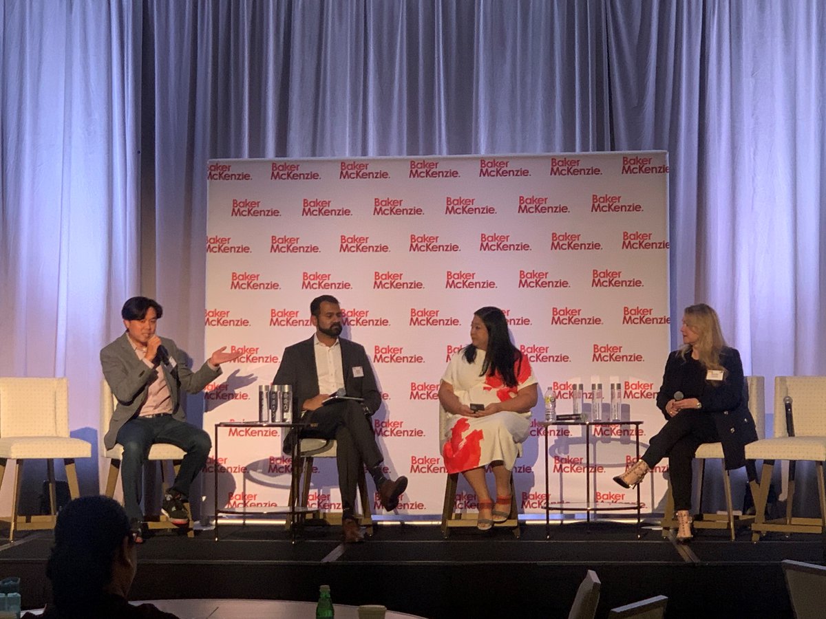 BakerTmt's tweet image. FinTech is the main focus of our afternoon panel from Lawrence L., Stephanie Magnus, Jennifer Connors, and Ashlin Perumall. #TechTalk2022 #BakerMcKenzie #BakerMcKenzieTMT #SiliconValley #TMT