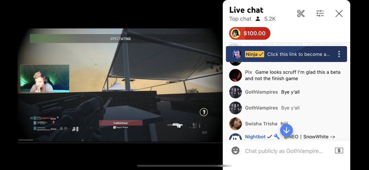 GothVampires29's tweet image. Ninja is at a cod event and some of my comments Loll 💕💕 #ninja #codevent #callofduty #cod