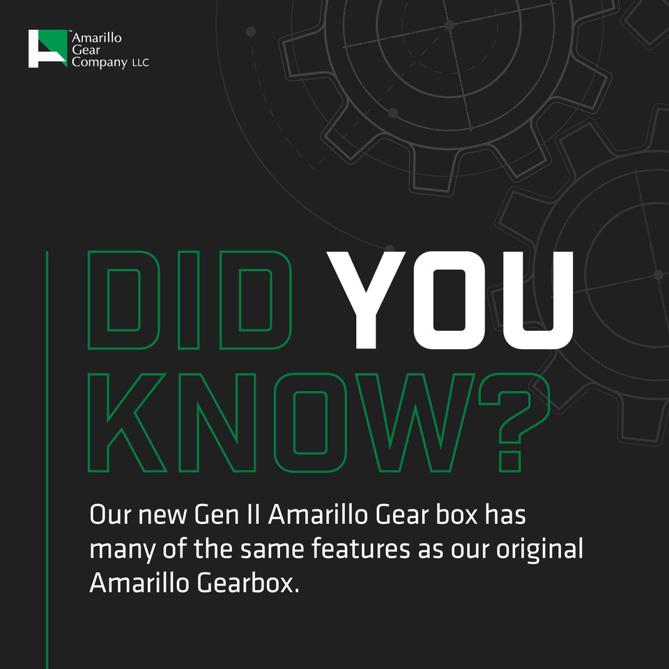 AmarilloGear's tweet photo. Did you know that our new Gen II Gearbox has many of the same features as our original #AmarilloGearbox? This makes updating your gearbox to a Gen II easier than ever. #AmarilloGear #AmarilloGearCo #AmarilloGearboxes #GearedToServeTheWorld #AmarilloTX #GearSystems #GearCompany https://t.co/NSRpm3oZBF